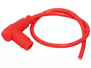 Zündkerzenstecker mit Kabel rot / 5 kΩ entstört Zündkerzenstecker mit Kabel rot / 5 kΩ entstört