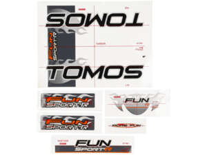 Aufkleber-Set Tank & Rahmen original | Tomos Fun Sport´R Aufkleber-Set Tank & Rahmen original | Tomos Fun Sport´R