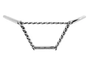 Handlebar fork plate 20 cm turned with chrome strut Handlebar fork plate 20 cm turned with chrome strut