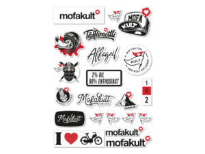 mk-Merch Aufkleberbogen mofakult 30 x 21 cm (A4) mk-Merch Aufkleberbogen mofakult 30 x 21 cm (A4)