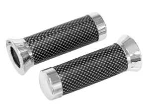 Griffe Kunstleder schwarz / grau / Chrom Griffe Kunstleder schwarz / grau / Chrom