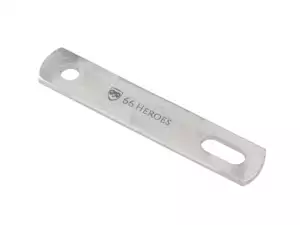 66HEROES Auspuffhalterung 75 mm flach Inox 66HEROES Auspuffhalterung 75 mm flach Inox