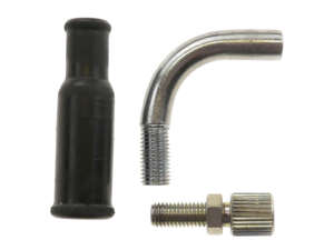 Dell'Orto 90° carburetor elbow set M6x0.75 (long thread) Dell'Orto 90° carburetor elbow set M6x0.75 (long thread)