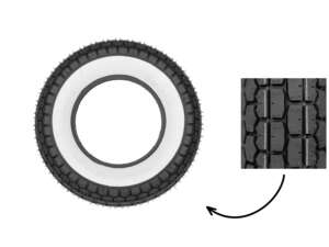 Mitas 3.50 x 8" tires B13 Allround whitewall (Scooter) Mitas 3.50 x 8" tires B13 Allround whitewall (Scooter)