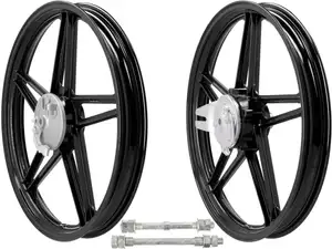 Felgensatz 17" Guss schwarz (5 Speichen) | Peugeot 103 Felgensatz 17" Guss schwarz (5 Speichen) | Peugeot 103