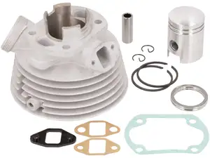 Power1 38 mm cylinder kit aluminum (square intake) | Sachs 50/3, 50/4 fan-cooled Power1 38 mm cylinder kit aluminum (square intake) | Sachs 50/3, 50/4 fan-cooled