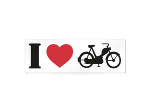 mk-Merch Aufkleber «I love Mofa» 105 x 35 mm mk-Merch Aufkleber «I love Mofa» 105 x 35 mm