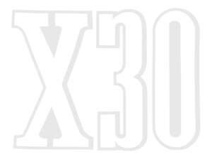 swiing® revival Aufkleber «X30» 68 x 50 mm weiss | Puch X30 Turbo swiing® revival Aufkleber «X30» 68 x 50 mm weiss | Puch X30 Turbo