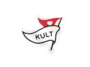 Aufkleber «Kult» Flagge 30 x 30 mm Aufkleber «Kult» Flagge 30 x 30 mm