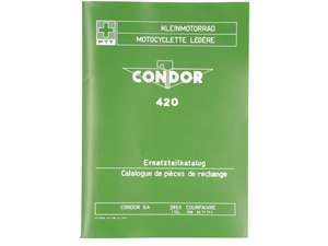 Ersatzteilkatalog | Condor PTT Typ 420 Kleinmotorrad Ersatzteilkatalog | Condor PTT Typ 420 Kleinmotorrad