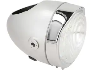 Eierlampe Ø 103 mm (seitliche Befestigung) silber / Chrom Eierlampe Ø 103 mm (seitliche Befestigung) silber / Chrom