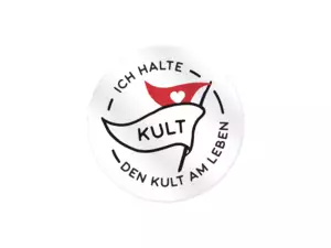 mk-Merch Aufkleber «Ich halte den Kult am Leben» à 40 mm mk-Merch Aufkleber «Ich halte den Kult am Leben» à 40 mm