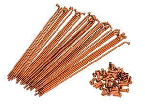 GPO 17" spoke set incl. nipple (2.9 x 188 mm) orange GPO 17" spoke set incl. nipple (2.9 x 188 mm) orange