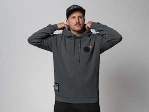 KULTWEAR Hoodie «Velcro» Stonewash grau KULTWEAR Hoodie «Velcro» Stonewash grau