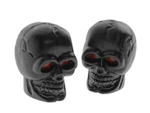 Ventilkappen Totenkopf schwarz Ventilkappen Totenkopf schwarz