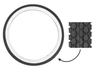 Continental 2.75 x 17" tires whitewall Continental 2.75 x 17" tires whitewall