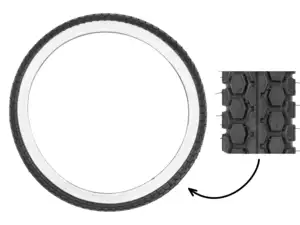 Continental 2.75 x 17" Reifen KKS 10 Allround Weisswand Continental 2.75 x 17" Reifen KKS 10 Allround Weisswand