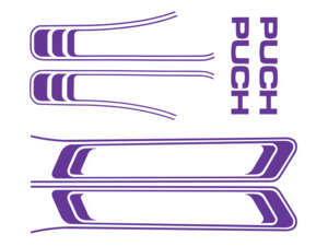 Klebersatz Tank & Rahmen violett (1A-Qualität) Folienplot | Puch Maxi S Klebersatz Tank & Rahmen violett (1A-Qualität) Folienplot | Puch Maxi S