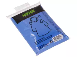 Regenüberzug mit Kapuze blau transparent Regenüberzug mit Kapuze blau transparent