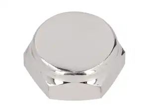 Gabelschaftmutter M26x1 geschlossen mittelhoch Chrom | Hercules Prima, Optima Gabelschaftmutter M26x1 geschlossen mittelhoch Chrom | Hercules Prima, Optima