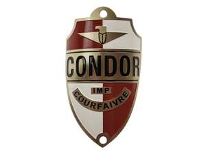 Condor Markenschild Steuerrohr (gebogen) Condor Markenschild Steuerrohr (gebogen)