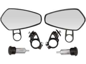 Mirror CNC "diamond" plug-in variant aluminum carbon look Mirror CNC "diamond" plug-in variant aluminum carbon look