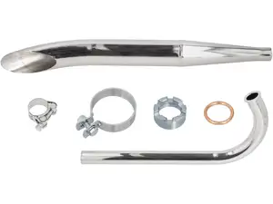 Auspuff-Set Sidepipe Ø 28 / 60 mm Chrom | Sachs 50/2 Auspuff-Set Sidepipe Ø 28 / 60 mm Chrom | Sachs 50/2