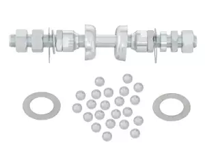 Wheel axle set M11x1 x 153 front wheel spokes Wheel axle set M11x1 x 153 front wheel spokes