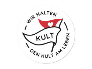 mk-Merch sticker "We keep the cult alive" Ø 9 cm mk-Merch sticker "We keep the cult alive" Ø 9 cm