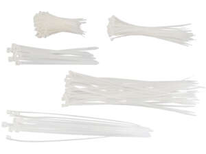BGS cable ties 100 - 300 mm (250 pcs.) white BGS cable ties 100 - 300 mm (250 pcs.) white