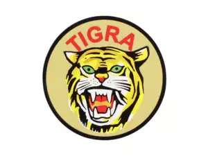 Tigra coat of arms sticker Ø 45 mm (Caravelle) Tigra coat of arms sticker Ø 45 mm (Caravelle)