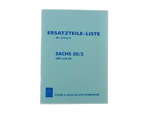 Ersatzteil-Liste | Sachs 50/3 LKH, LH Motor Ersatzteil-Liste | Sachs 50/3 LKH, LH Motor